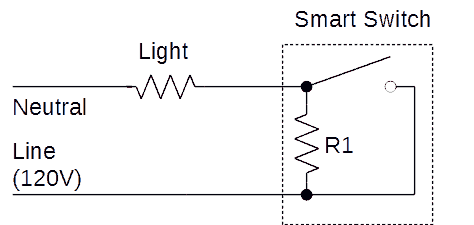 no neutral wire smart light switch